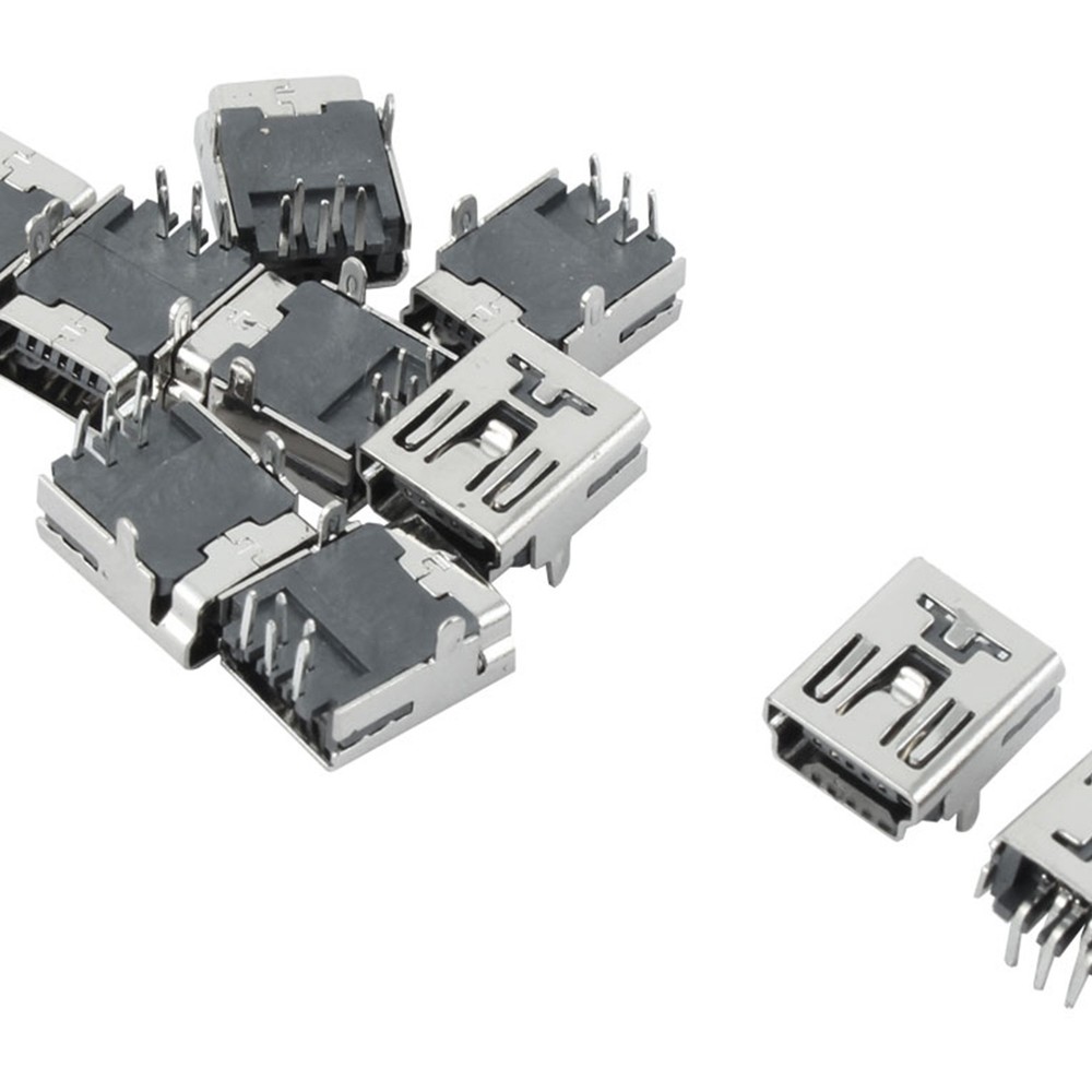 10pcs PC Computer Mini USB 5P Type B Female Jack Connector