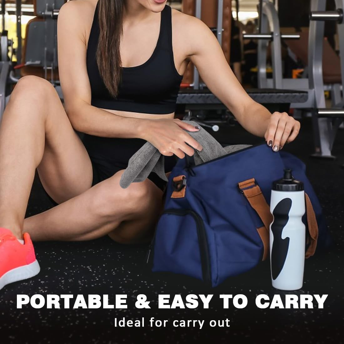 Gym Towels, Highly Absorbent Sweat Towels, Soft and Quick Drying Gym Towel for D