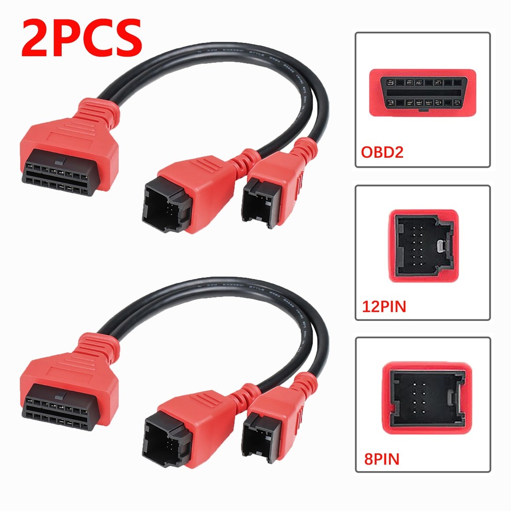 2PCS 12+8 OBD Cable Adaptor Diagnostic Cable Connector for Chrysler for Dodge