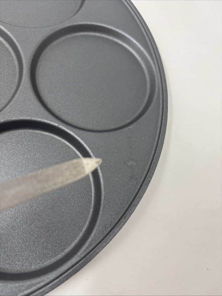 Nordic Ware Silver Dollar Pancake Pan #01940 HAS FLAWS ON SURFACE
