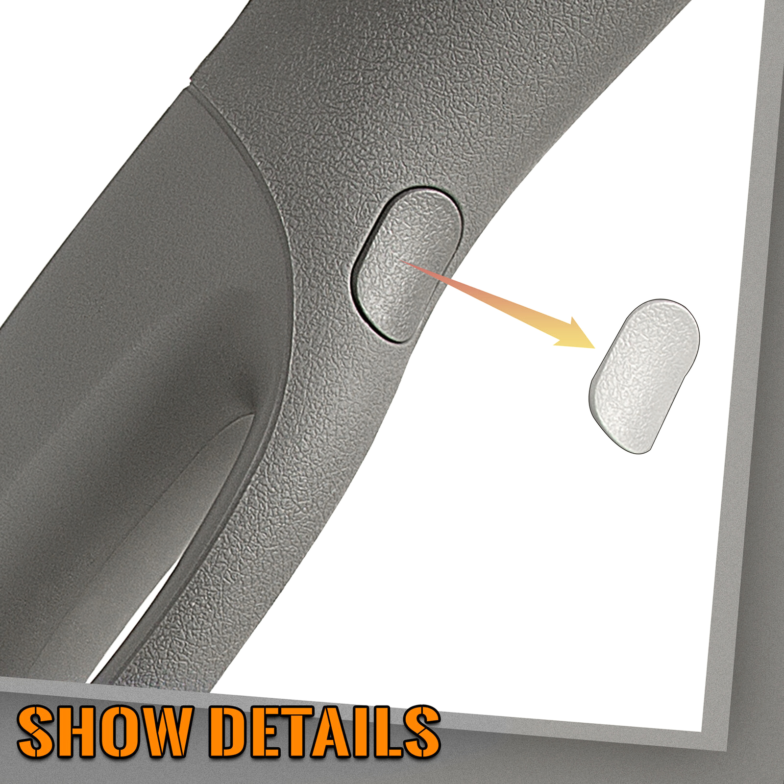 Front A Pillar Trim Handle Fit For Ford F150 F-150 2004-2008 Gray Passenger Side