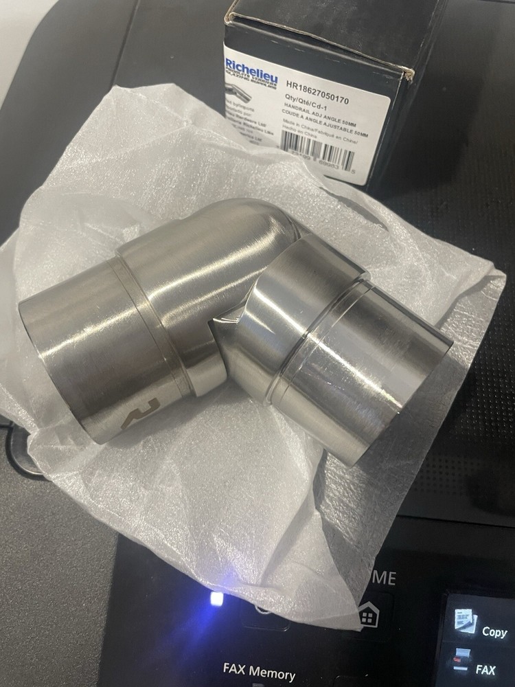 Adjustable Angle for Round handrail size ø 50 mm