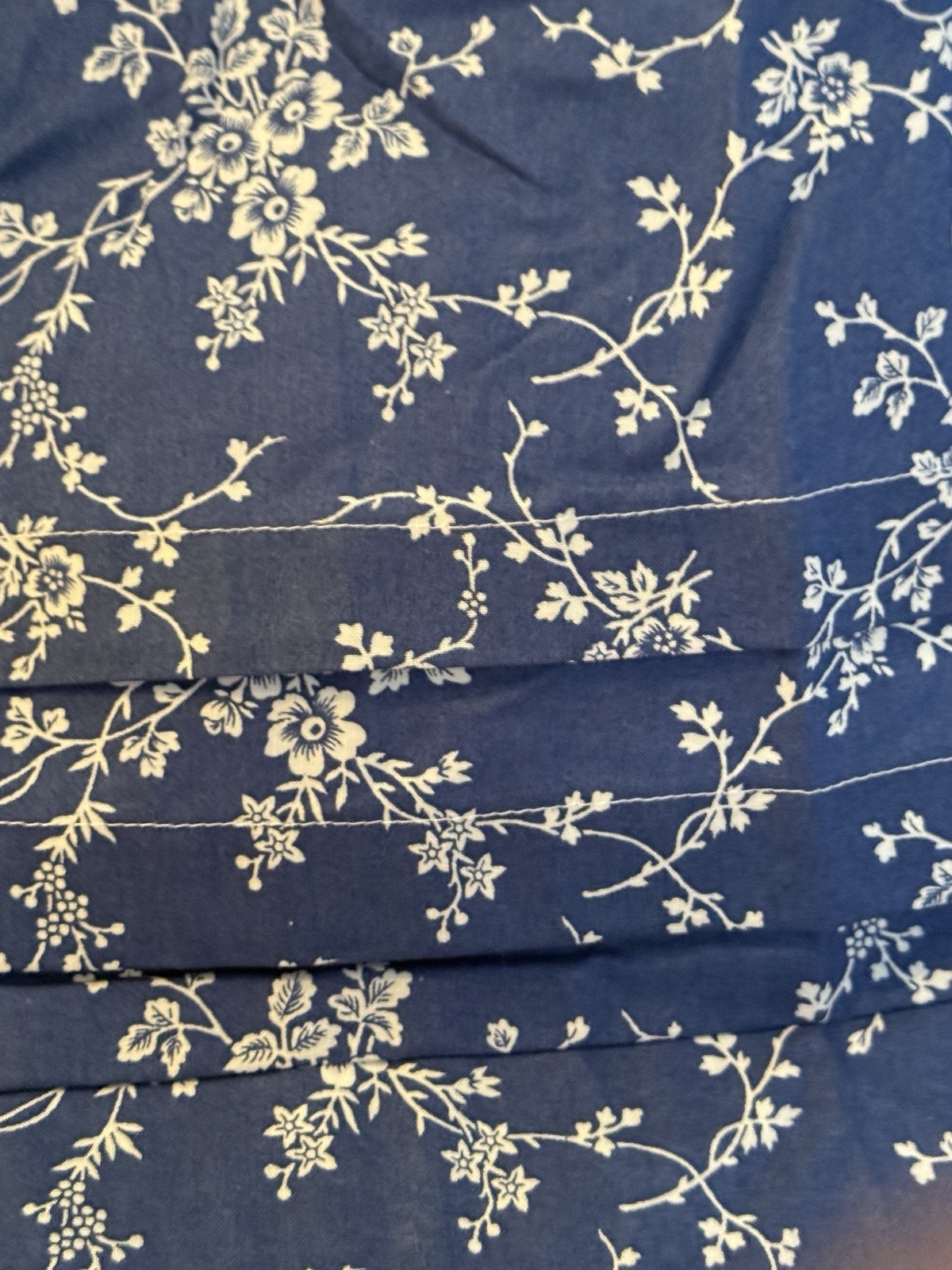 NEW Colonial Williamsburg Reproduction Ball Gown Dress Blue Floral Women’s 9/10