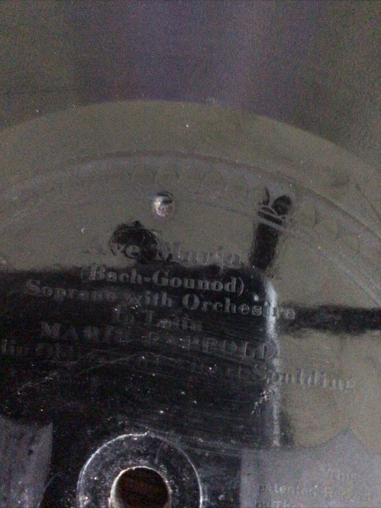 Thomas Edison Record Of Ave Maria