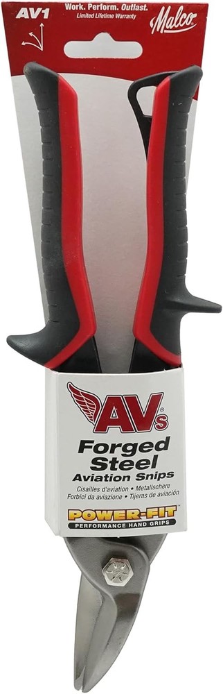 Malco AV1 Aviation Snip Left Cut