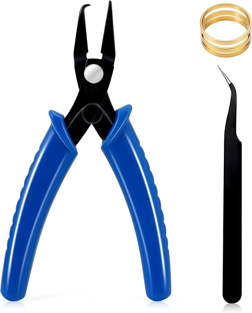 Split Ring Pliers Jewelry Making Tools Jump Ring Opener Tool Keychain Pliers for