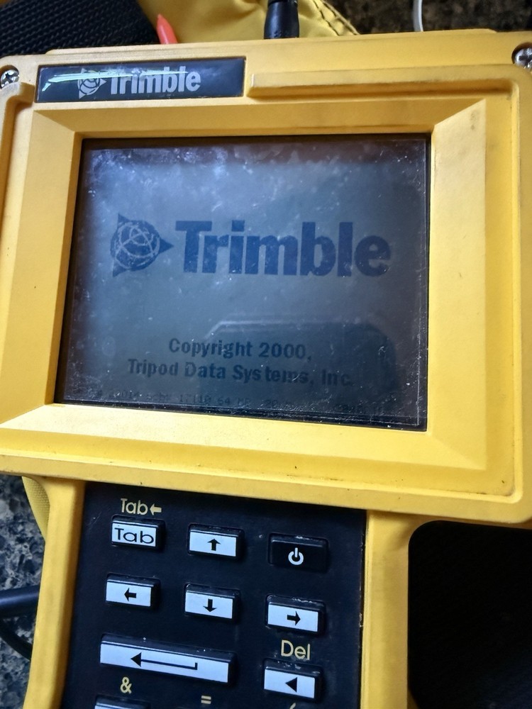 Trimble TSCe Field Controller Data Collector Power on Power Supply / Soft case