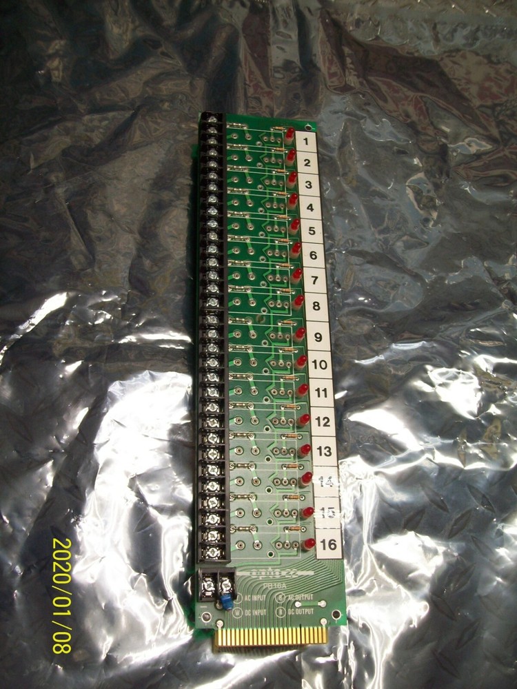 OPTO 22 PB16A  MODULE RACK BOARD 16 CHANNEL