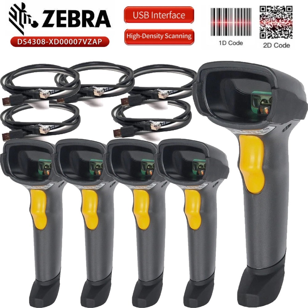 Symbol DS4308-XD High-density 2D PDF Handheld Barcode Scanner USB POS Reader US