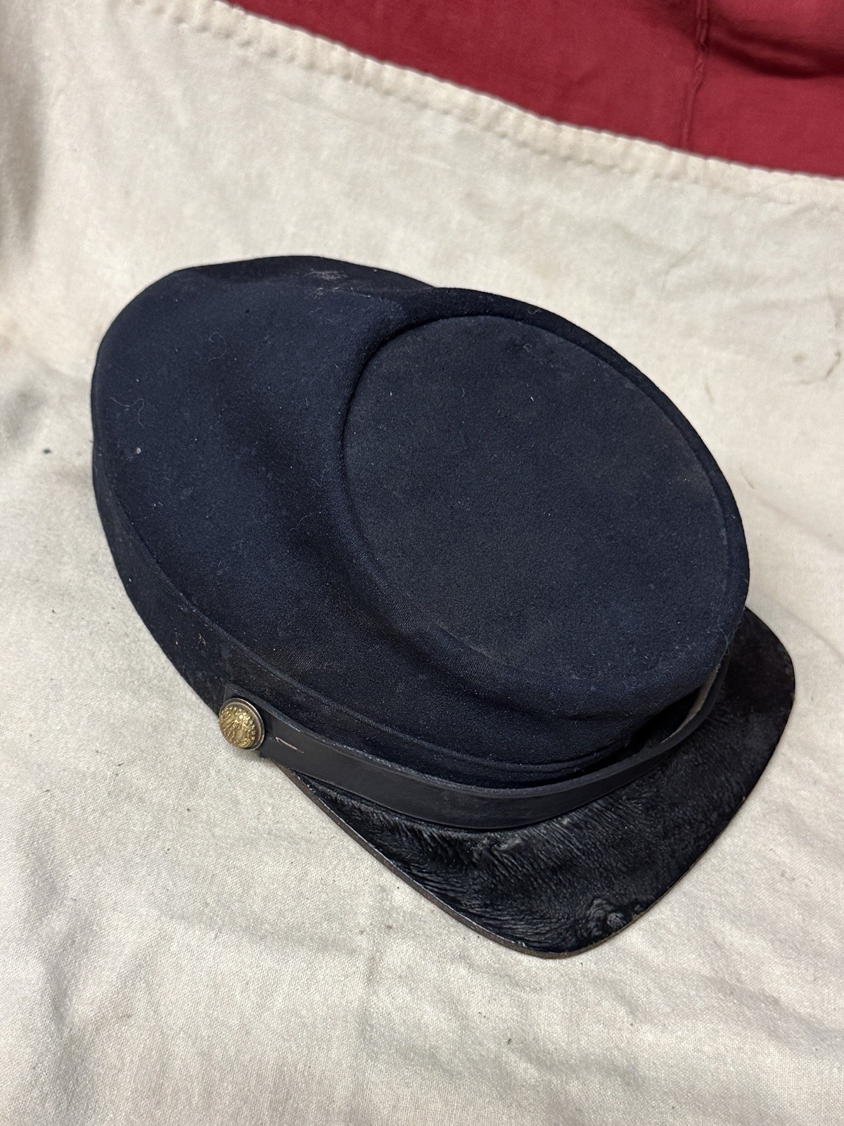 CIVIL WAR CONFEDERATE CSA VIRGINIA REBEL HEADGEAR KEPI HAT CAP