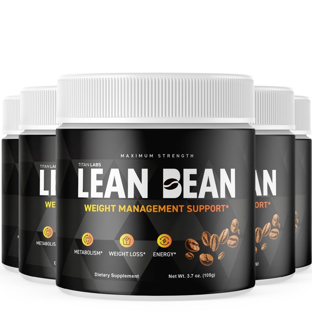 (5 Pack) Lean Bean Powder Max Support For Weight Management LeanBean 150 Serving
