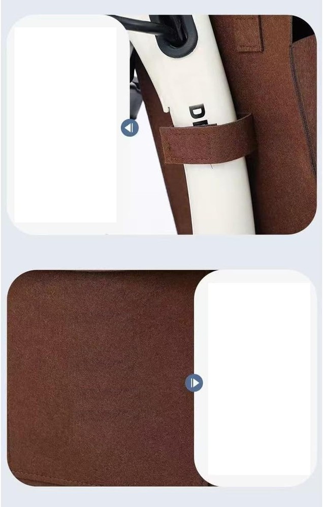 Stylish Front-mounted Scooter Bag for Everyday Essentials - Hook & Loop Closure