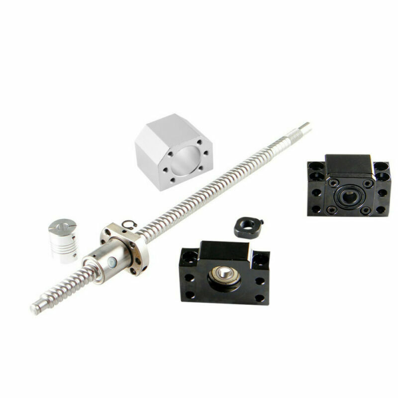 2PCS L200mm~1700mm HGR20 Linear Guide Rail Kt+SFU1605 BallScrew BK/BF12 Set CNC