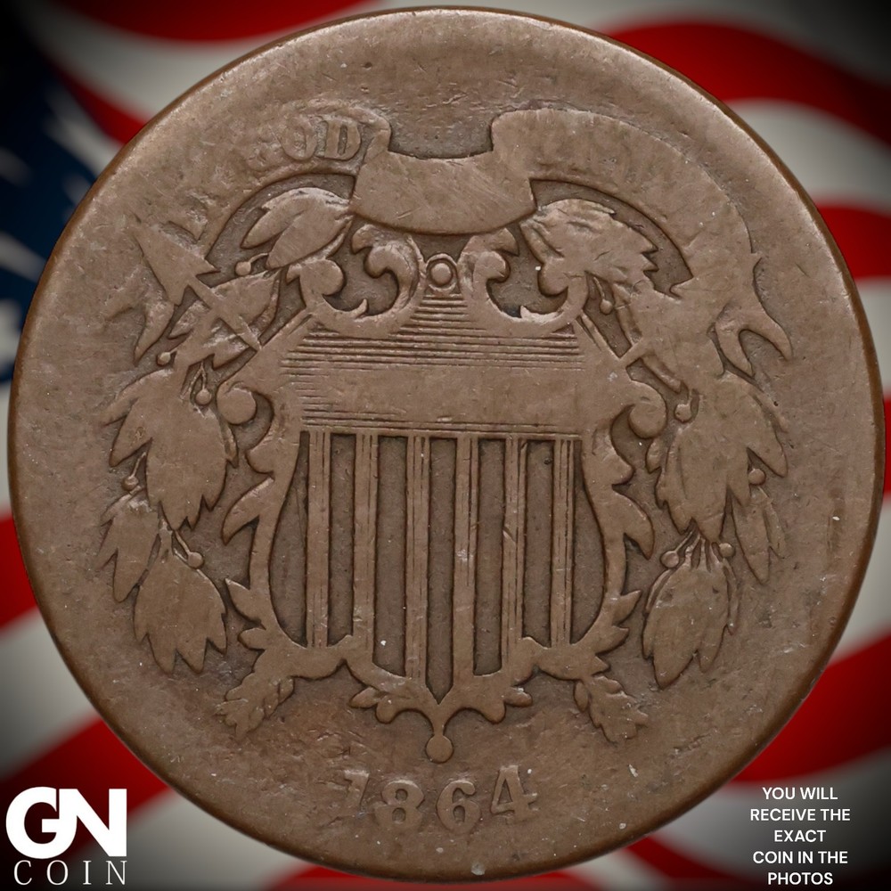 1864 2 Cent Piece B0868