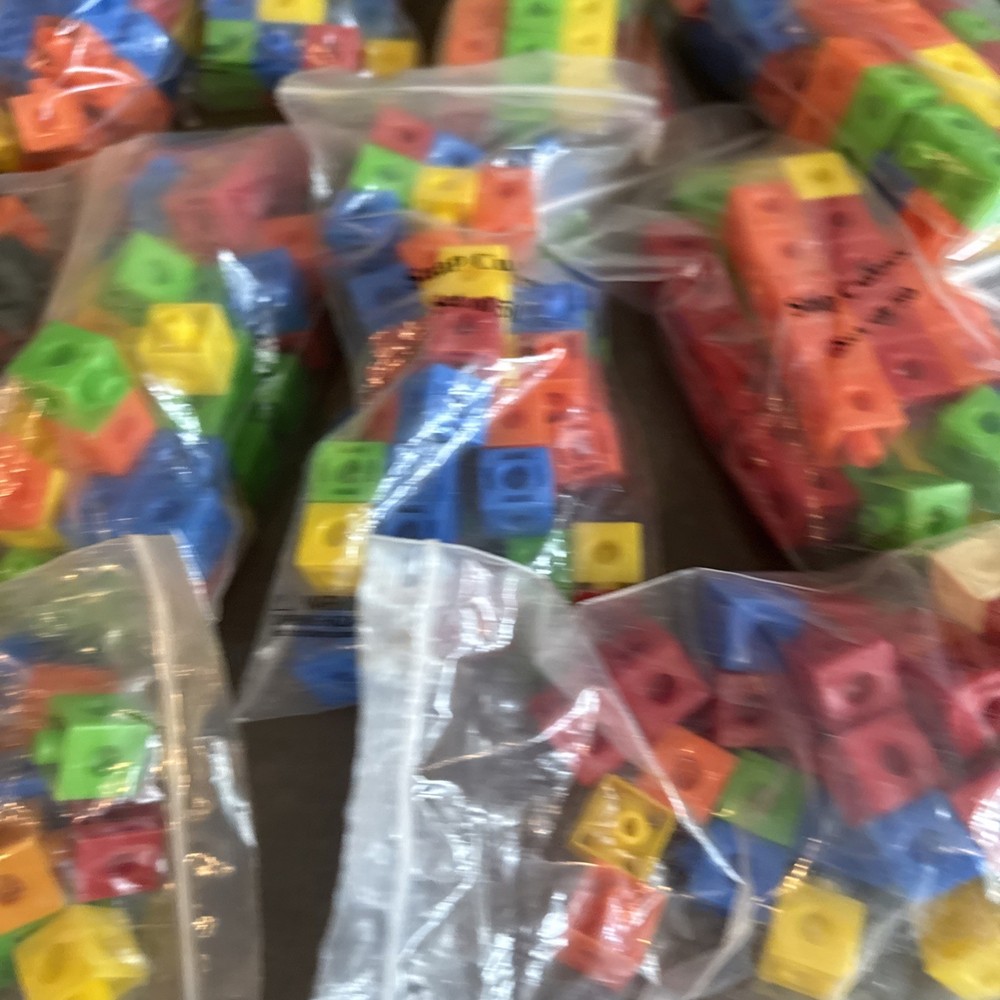 NSN Snap Cubes 5 Colors BULK Teaching Manipulative Read Full Description