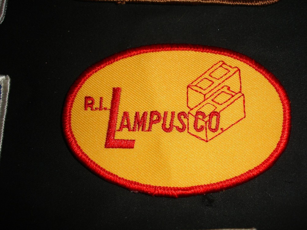 Construction related vintage advertising patch collection