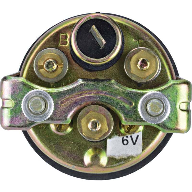 6V Fuel Level Gauge - Lighted, 2" Diameter Positive/Negative Ground