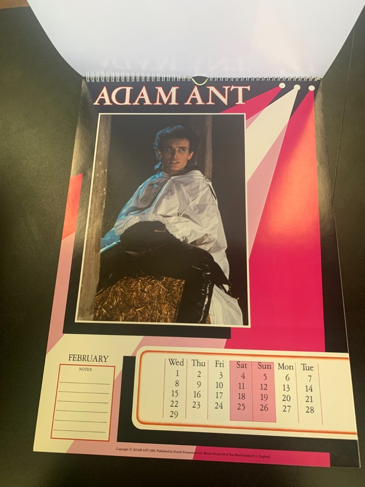Adam Ant - Official 1984 calendar
