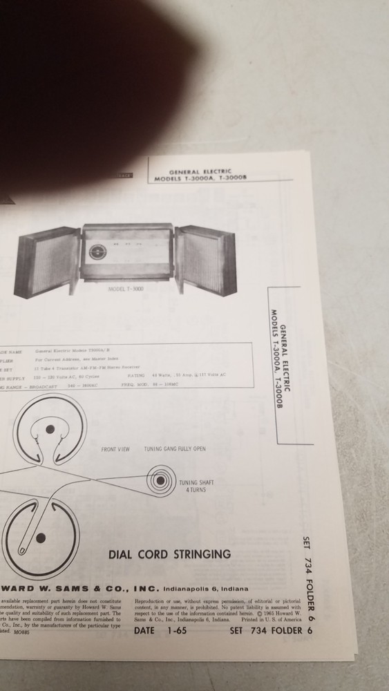 Sams Photo Fact Set #734 1/65 Complete set (D)