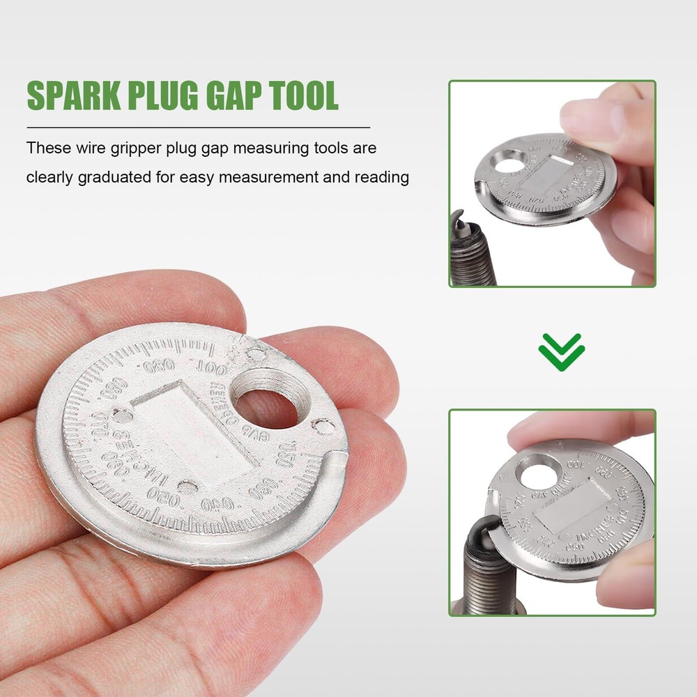 JNXIJ 2 PCS Spark Plug Measuring Tool, Gapper Scaled from 2pcs