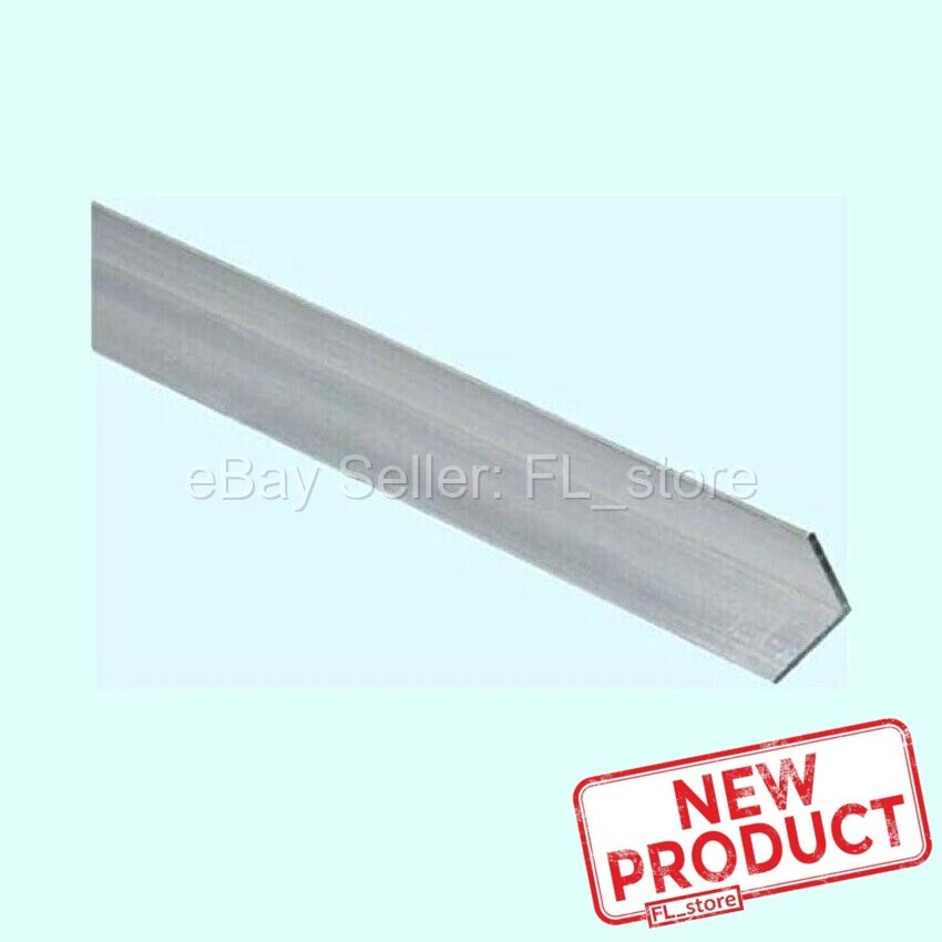Aluminum Angle 1/8" x 1" x 8 Feet Length Unpolished Alloy 6061 90° Stock NEW