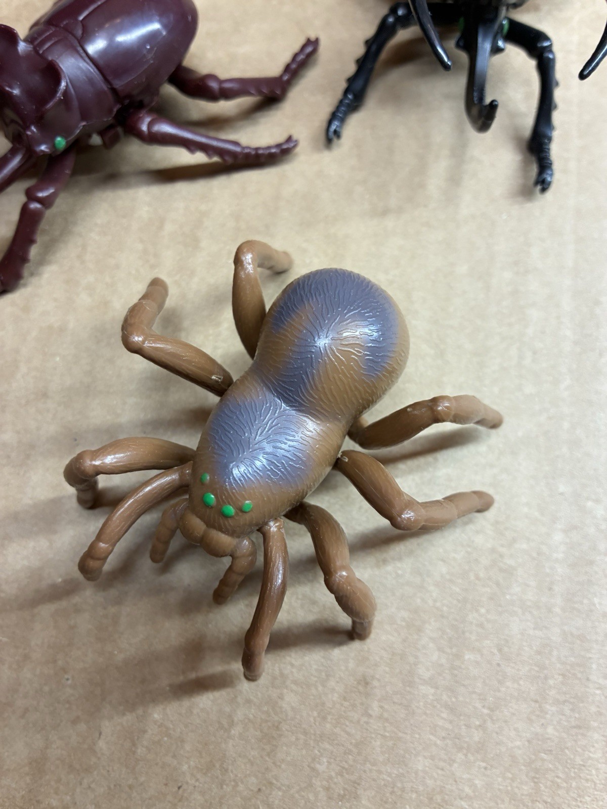 VINTAGE TOMY TOYS UGH -A - BUGS BEETLE WIND UP TOY Spider Bug 3 Total