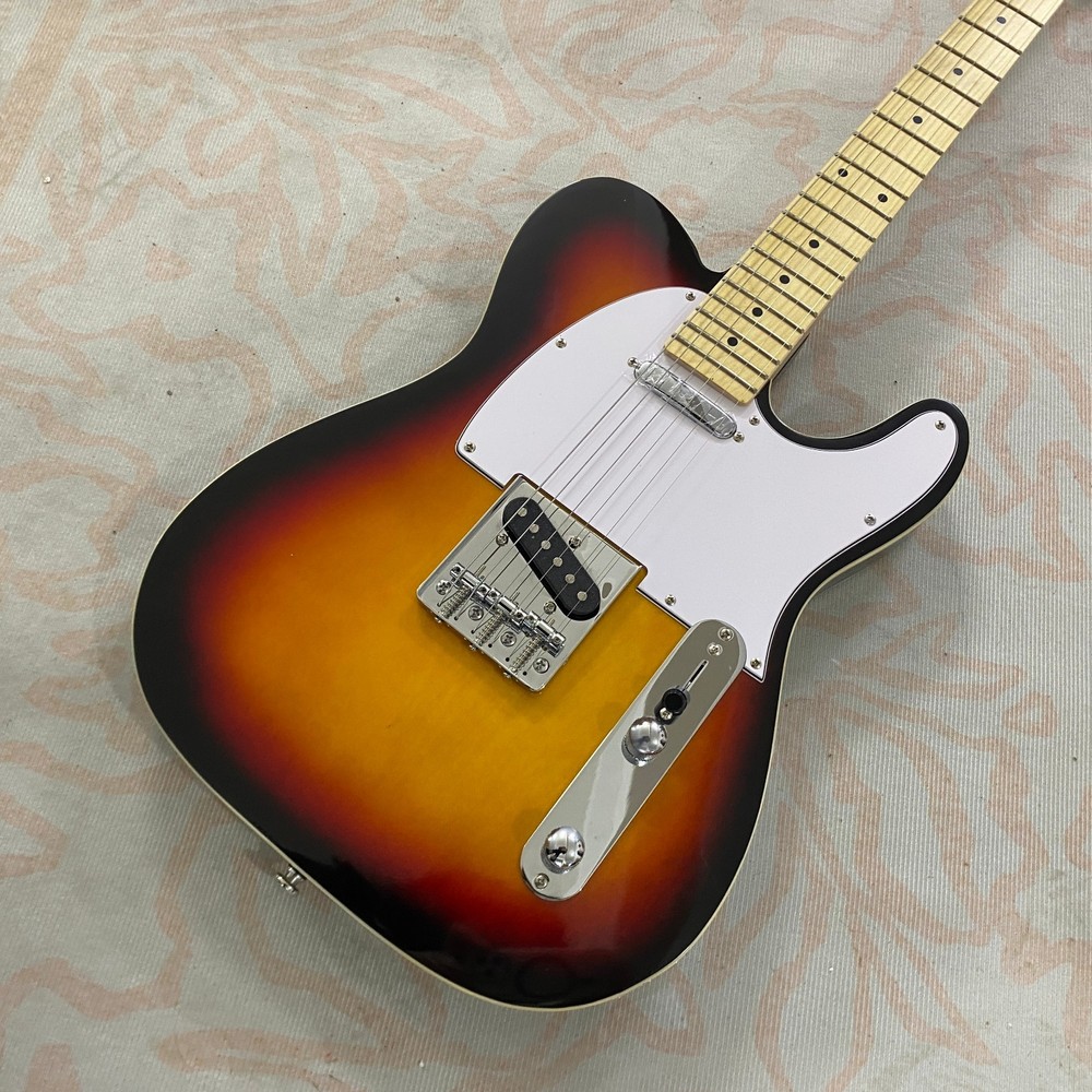 Retro Sunset Gradient TL Electric Guitar Gloss Solid Body Premium Build