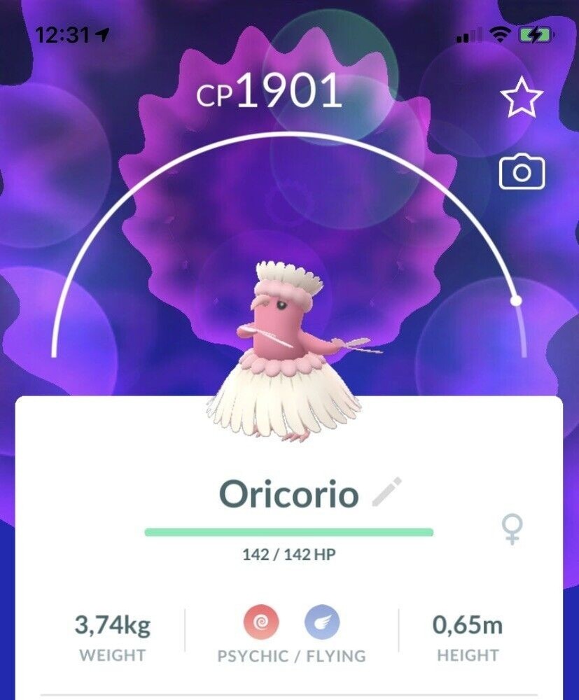 ✨Oricorio ALL FORMS AVALIABLE ✨pokemon go✨