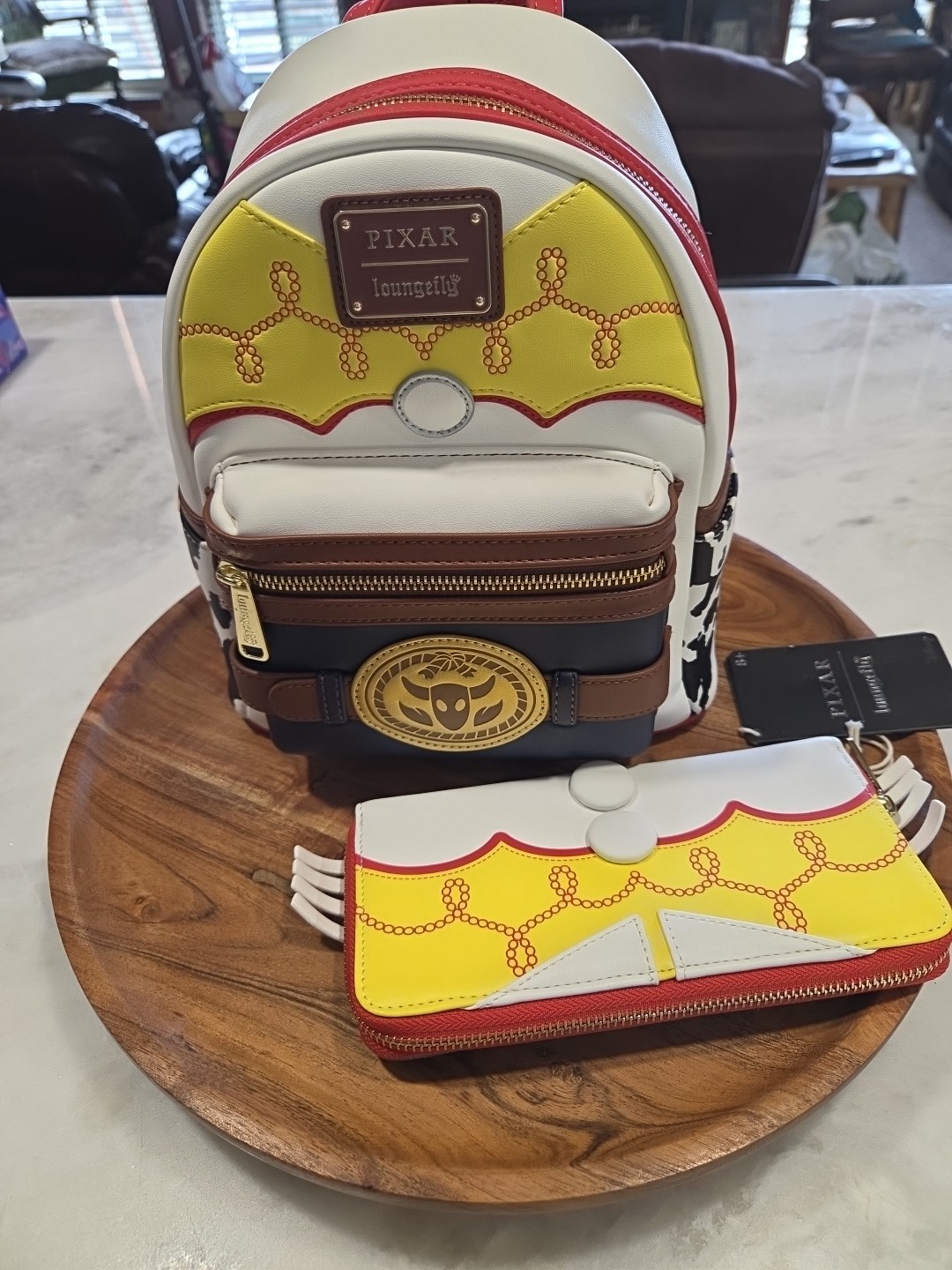 Jessie Loungefly Mini backpack And Wallet Toy Story HTF NWT