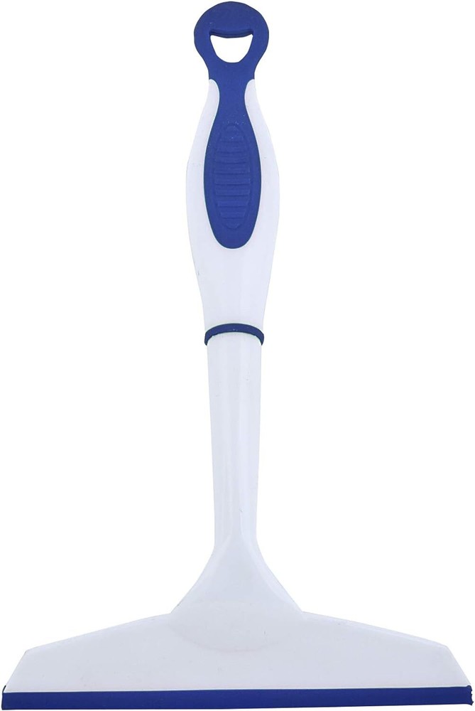 Superio 6" Window Rubber Squeegee with Hanging Loop, Blue