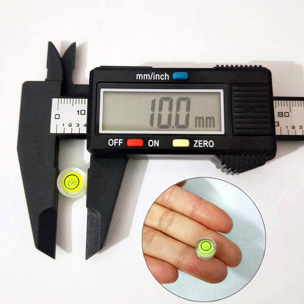 5pcs Mini Circular Precision Spirit Level Set Meter Bubble Horizontal Ruler Tool
