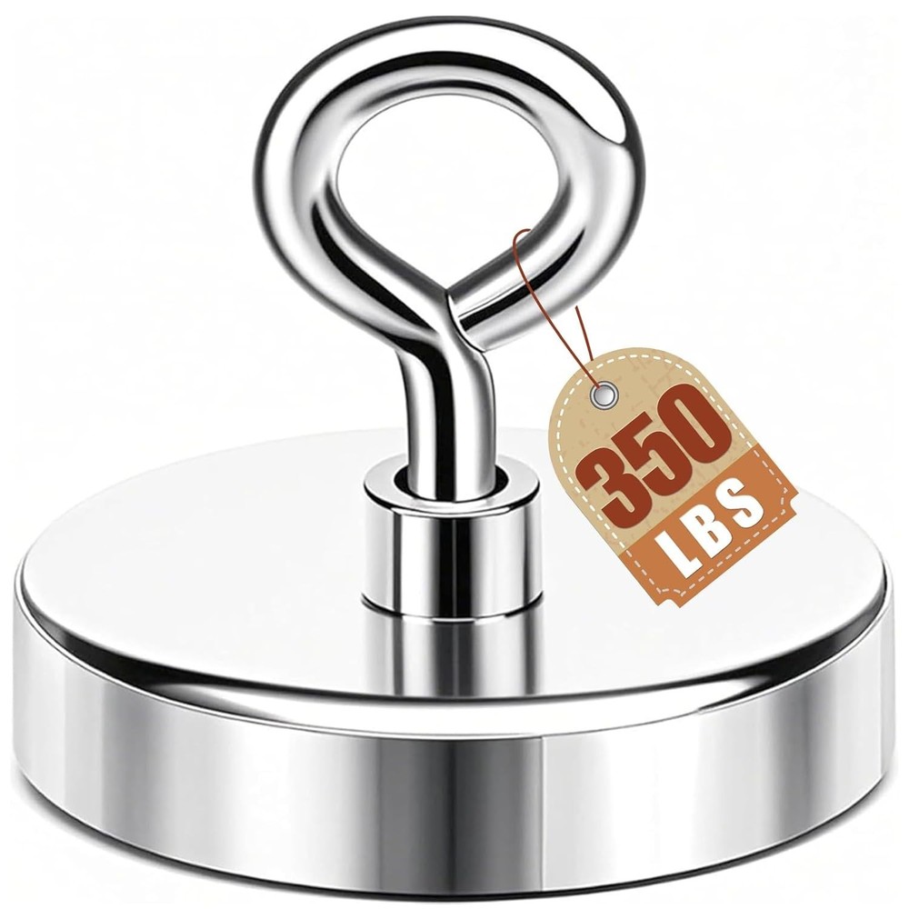 High Power 2-Inch Neodymium Magnet - 350 lbs Pulling Force for Versatile Use