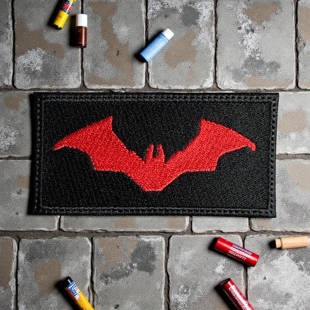 The Bat Embroidery Patch 2" X 4"