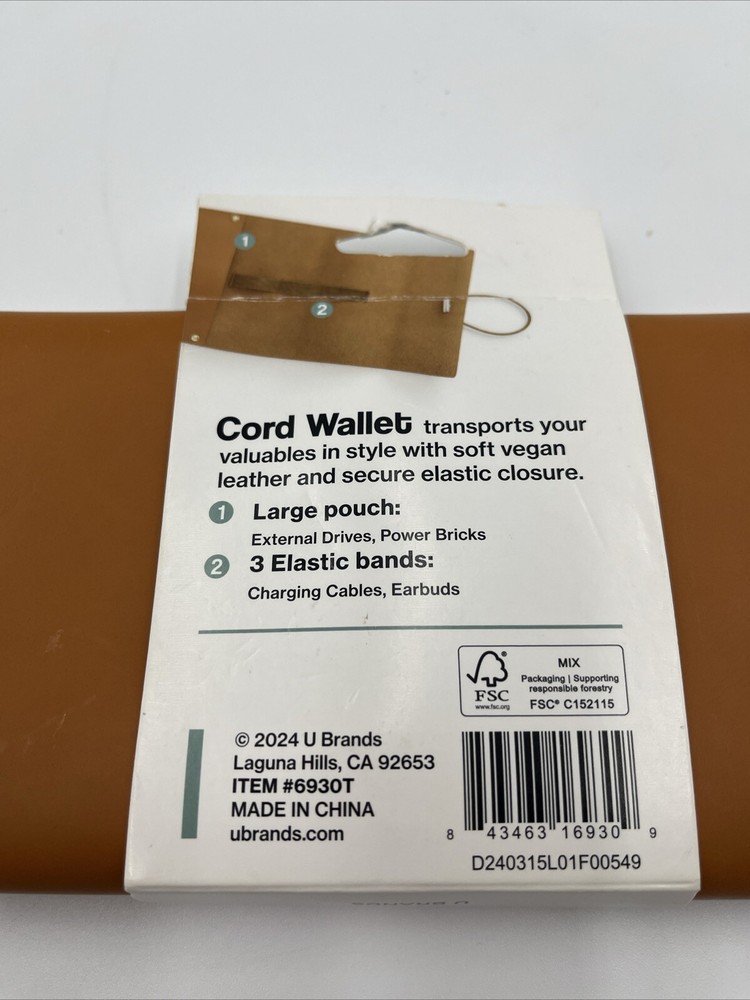 U Brands Cord Wallet