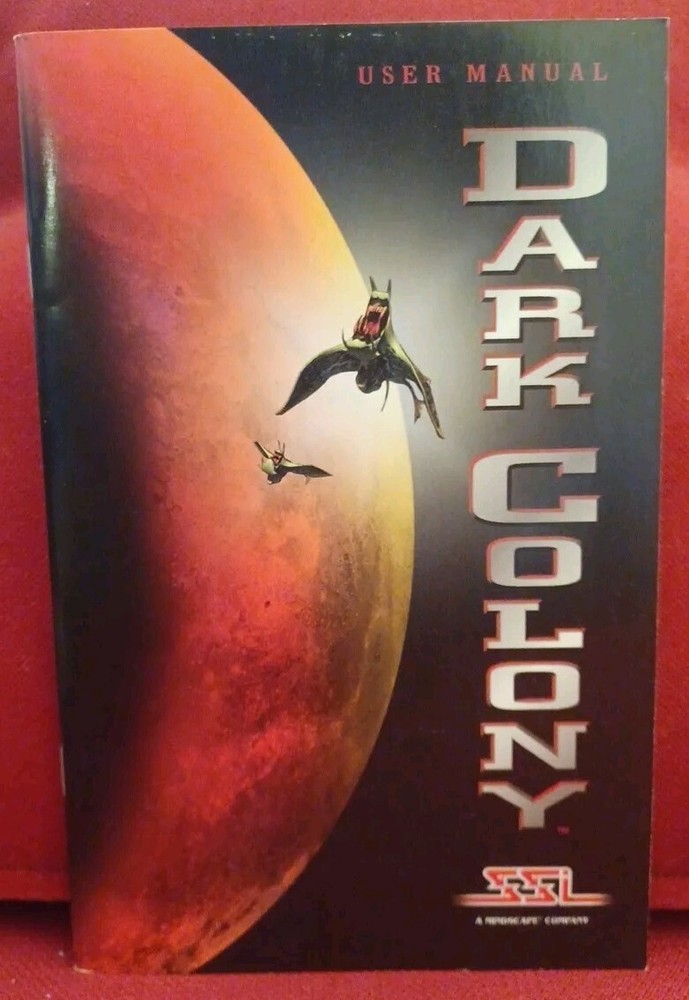 Dark Colony User Instruction Manual REPLACEMENT Only PC SSI 1997