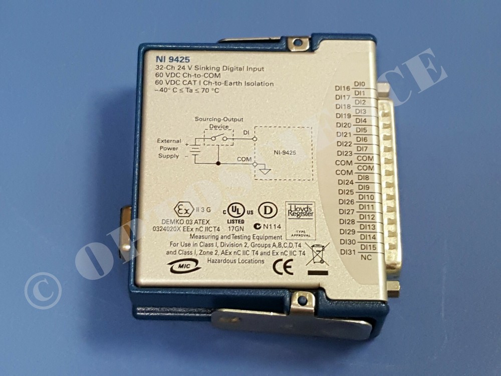 National Instruments NI 9425 cDAQ Digital Input Module, 24V 32ch