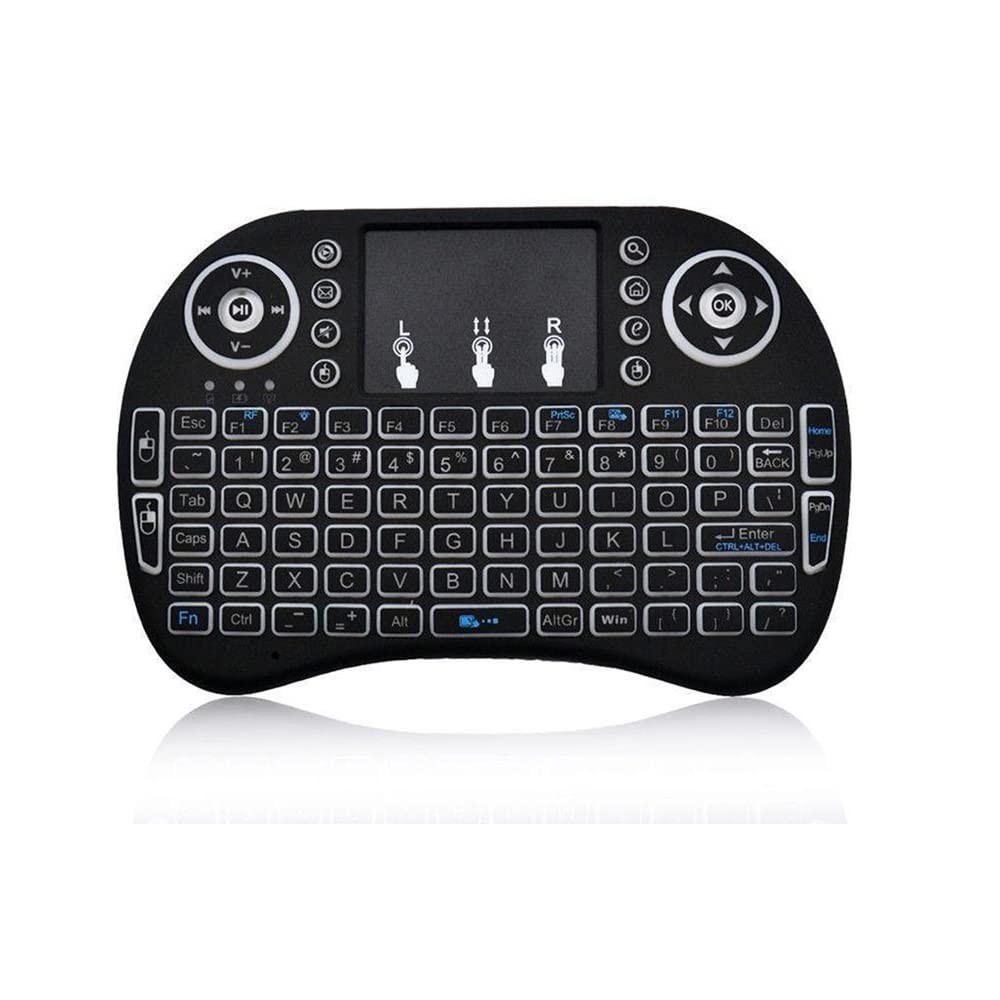 Backlit Mini Wireless Keyboard, Air Mouse Portable Combo with Touchpad Mouse ...