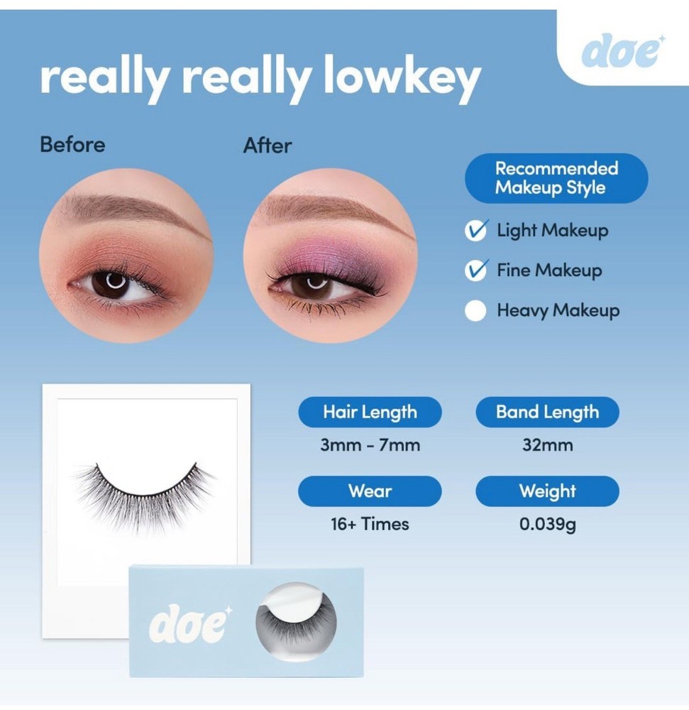 Doe Lashes Really Really Lowkey