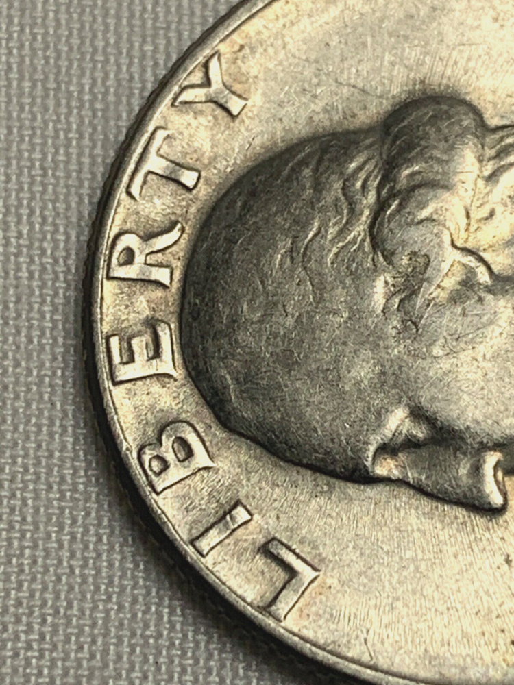 1965 quarter p mint mark error
