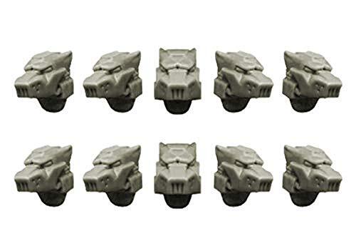 CB60 06 Spellcrow 28mm Conversion Bits Wolves Space Knights Helmets (Toy-Hobby)
