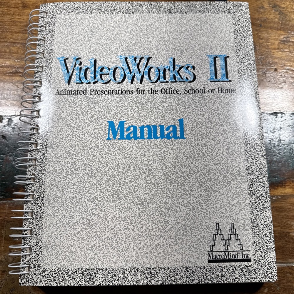 Macromind VideoWorks 2 Vintage Macintosh Software 1980s Retro Programing