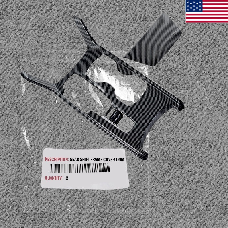 For Honda Accord 2018-2022 Carbon Fiber Interior Gear Shift Panel Frame Cover :
