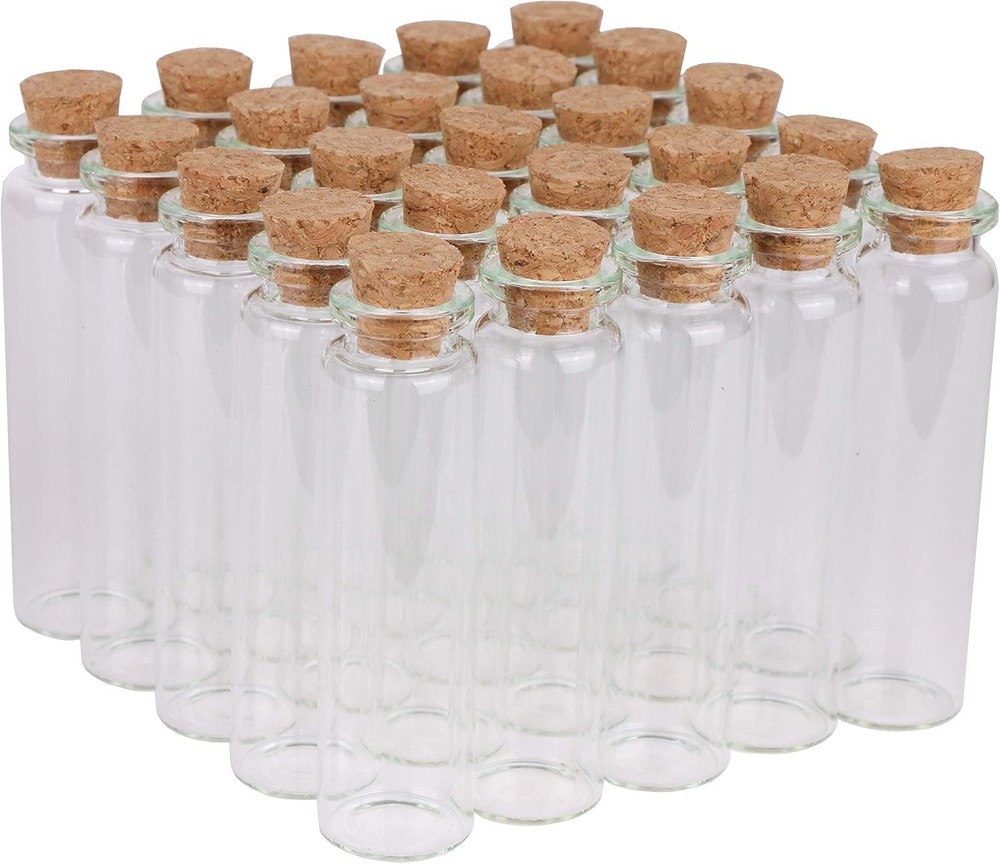 Small Glass Bottles with Cork Stoppers 20ml
