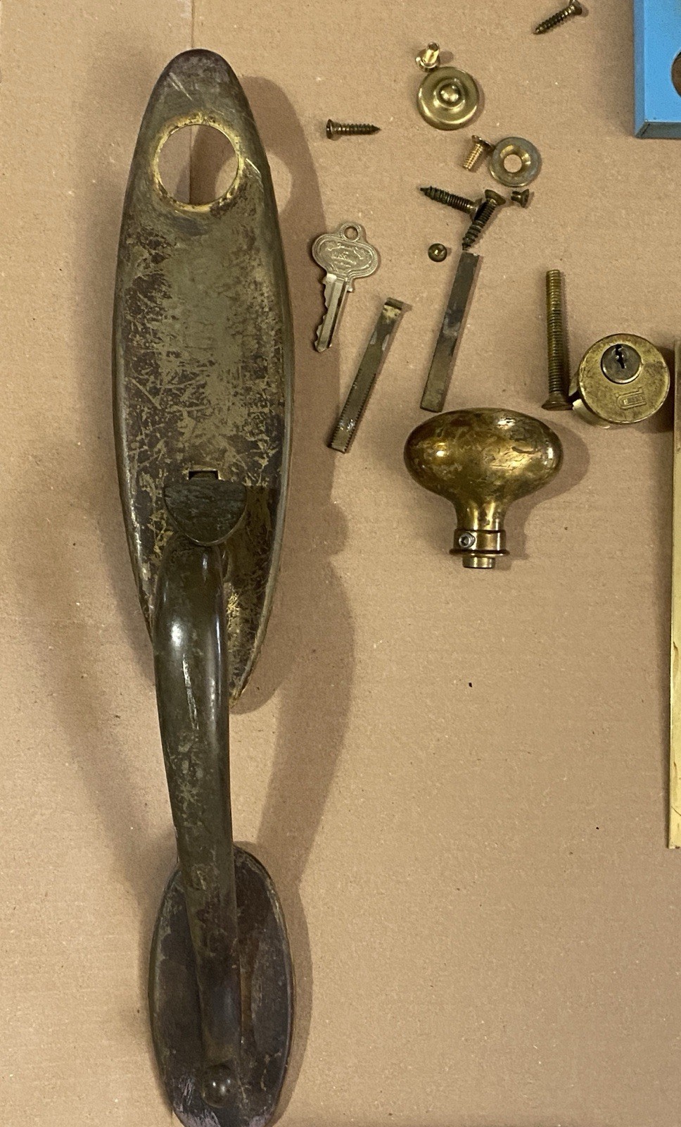 Vintage Brass Baldwin Entry Mortise Lock Set Springfield Estate Collection 1970s