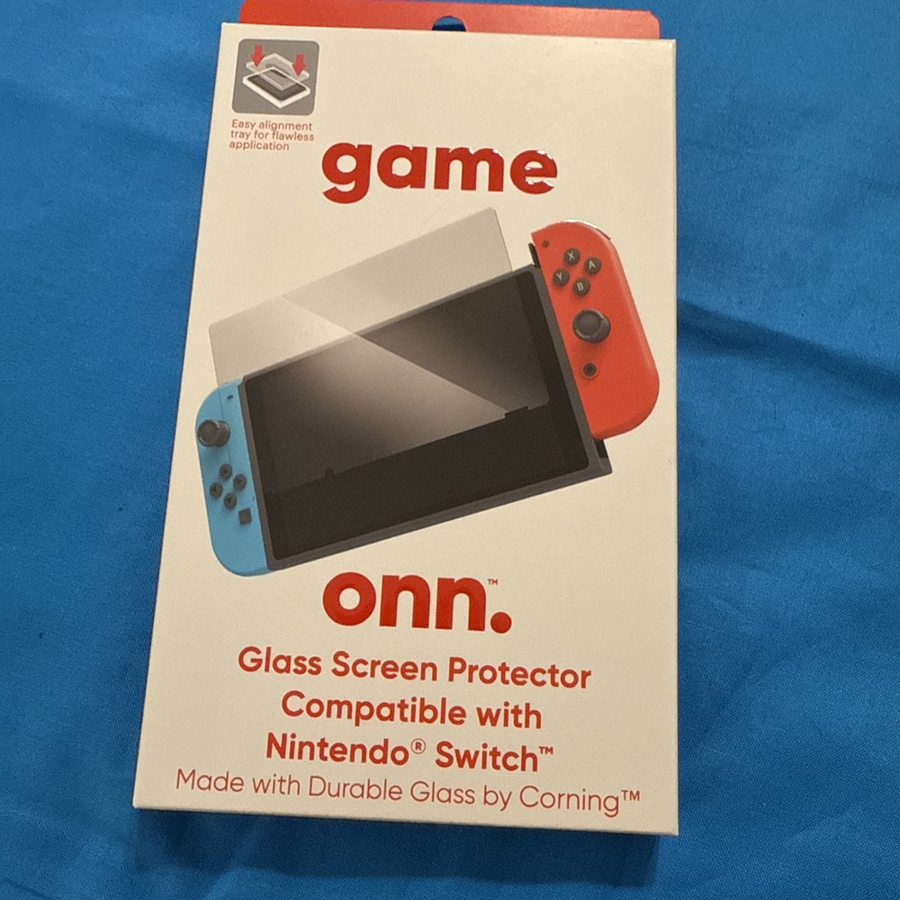 Onn Glass Screen Protector Compatible with Nintendo Switch