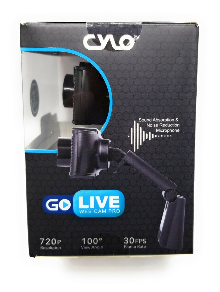 Go Live Web Cam Pro Camera Noise Reduction Mic, Adjustable mount