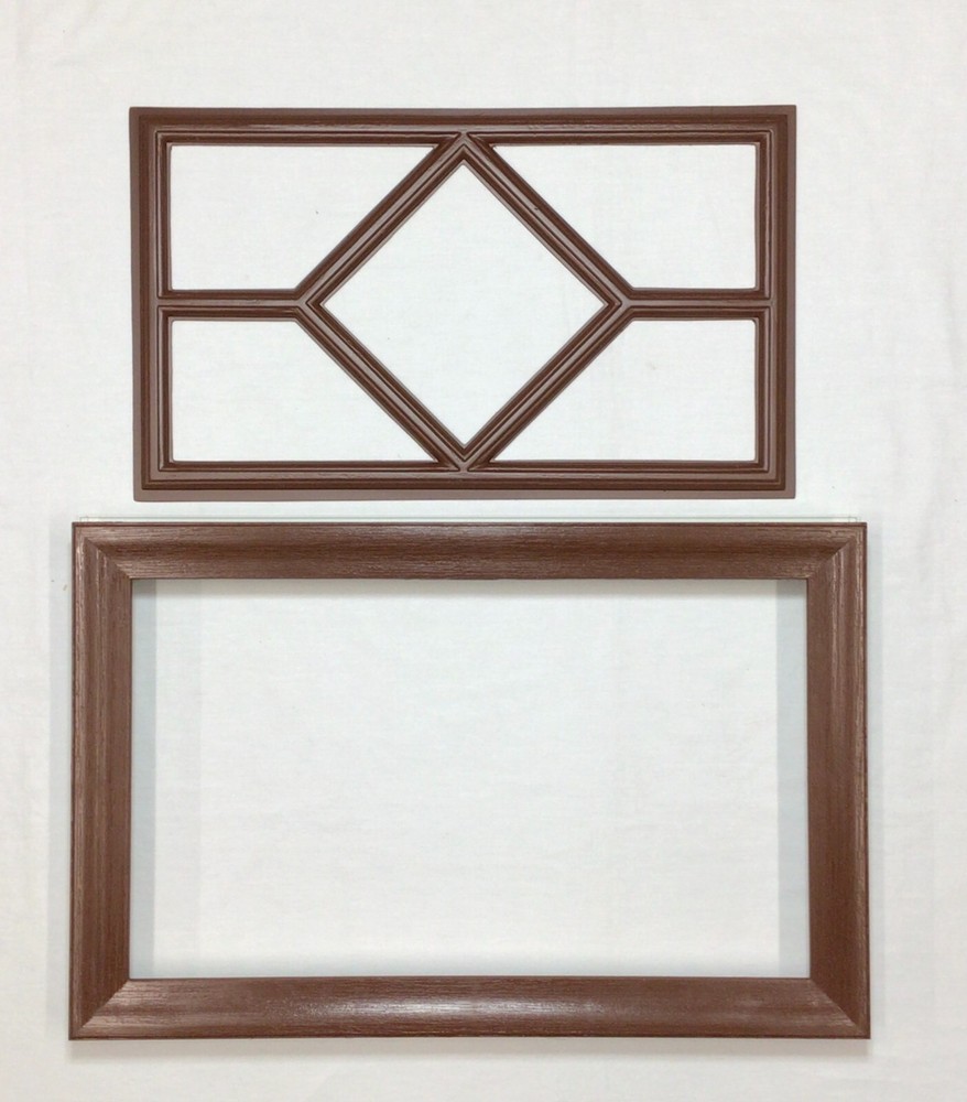 Walnut Amarr Garage Door Window Kit Short Panel Frame Insert Grill Glass Options