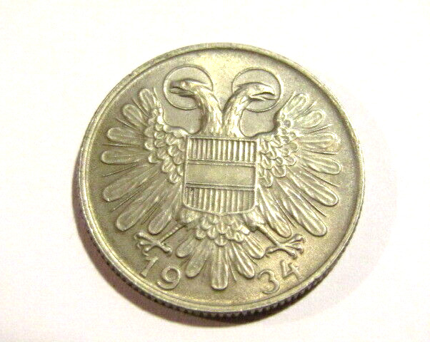 Austria 1934 1 Schilling Coin