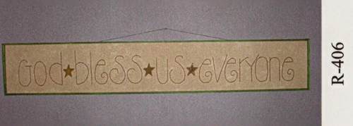 GOD BLESS US EVERYONE REDWORK PATTERN
