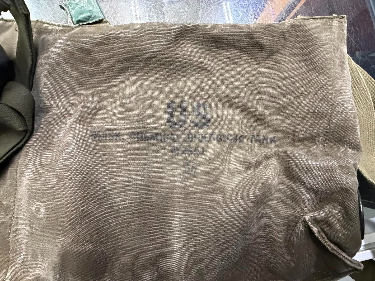 US ARMY M25A1 TANKER GAS MASK